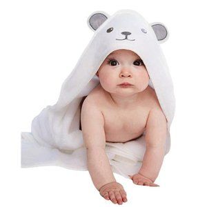 Bamboo Hooded Baby Towel - Soft Bath Towel with Bear Ears for Babie, Toddler